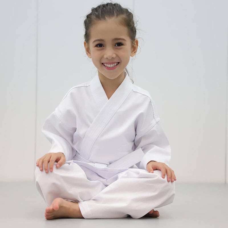 FLKKY Karate Uniform for Kids and Adults - Lightweight Student Gi Sets with Belt - Martial Arts Sports Suit - Image 4